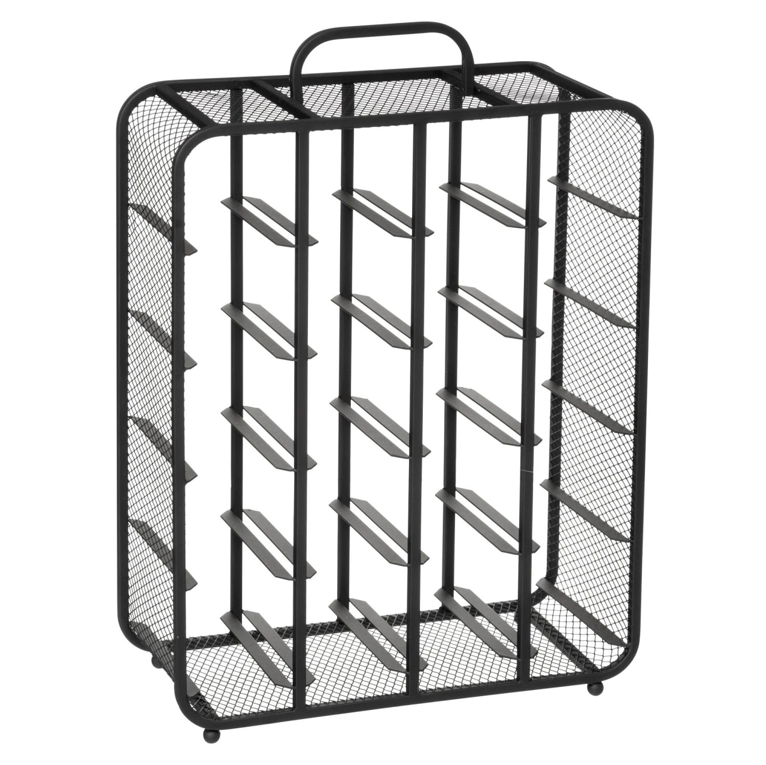 Weinflaschenständer In Schwarz 1 Weinflaschenständer In Schwarz