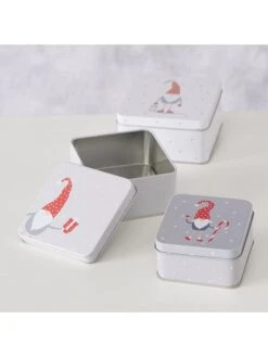 3er-Set: Vorratsdosen "Lucky" In Grau/ Weiß -Küchenbedarf Angebote boltze 3er set vorratsdosen lucky in grau weiss 4