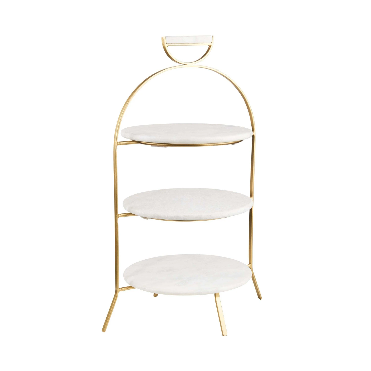 Etagere 3-stufig Höhe 65cm MARBLE In Weiß 3 Etagere 3-stufig Höhe 65cm MARBLE In Weiß – Bild 3