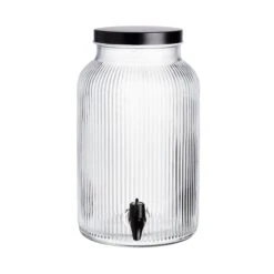 Getränkespender Mit Ständer 2 Tlg. FOUNTAIN In Transparent-Schwarz -Küchenbedarf Angebote butlers getrankespender mit stander 2 tlg fountain in transparent schwarz 5