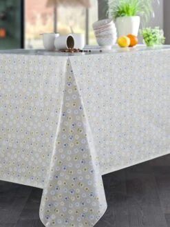 Beschichtete Tischdecke "Sparkle" In Beige