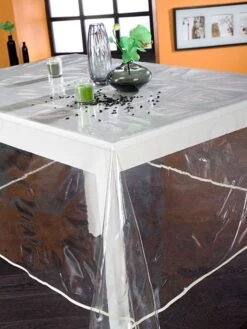Outdoor-Tischdecke "Plastification" In Transparent -Küchenbedarf Angebote calitex outdoor tischdecke plastification in transparent 2