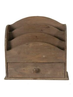 Briefhalter In Braun - (B)33 X (H)31 X (T)13 Cm