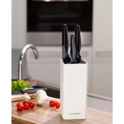 Universal-Messerblock "Square" In Weiß -Küchenbedarf Angebote echtwerk universal messerblock square in weiss 2