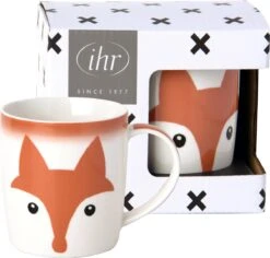 Porzellanbecher "ANIMAL FRIENDS" Fuchs In Bunt 300 Ml