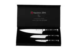 KATAHIRO ZEN 3 Er Damast-Kochmessers Set