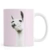 Tasse "Pink Llama" In Grau & Rosa