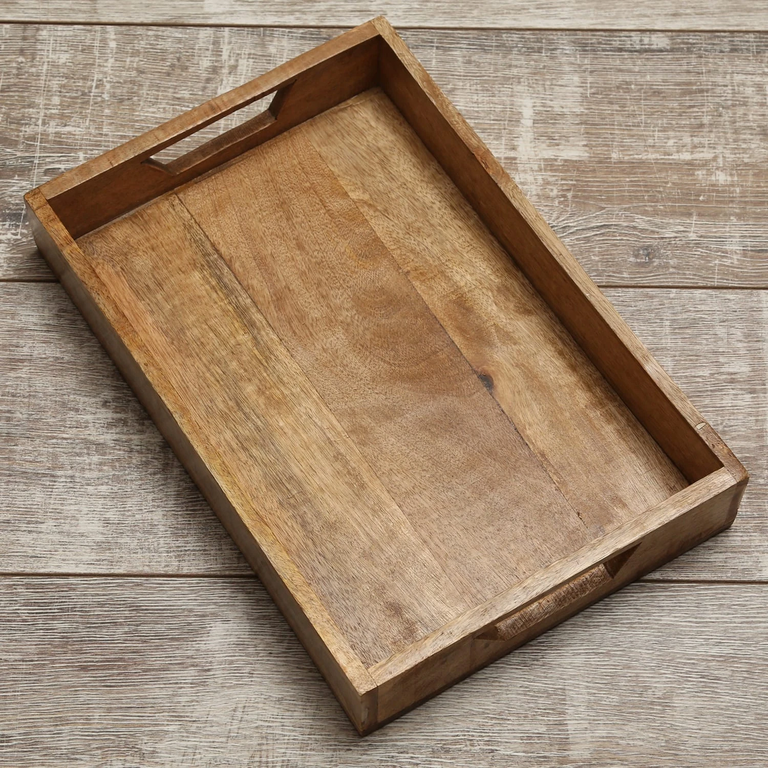 Tablett Aus Mangoholz In Braun - L: 37,5cm 4 Tablett Aus Mangoholz In Braun - L: 37,5cm – Bild 4