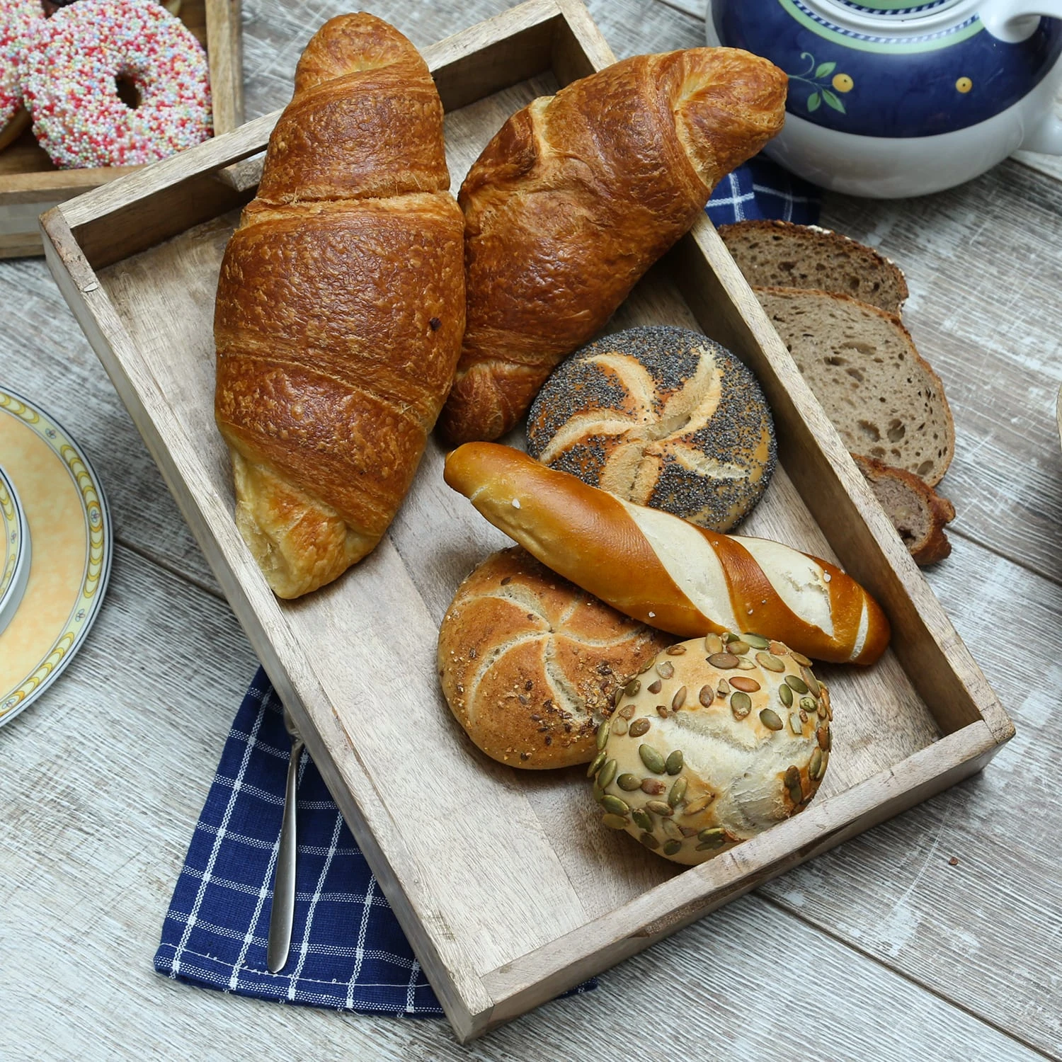 Tablett Aus Mangoholz In Braun - L: 37,5cm 5 Tablett Aus Mangoholz In Braun - L: 37,5cm – Bild 5