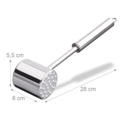 10x Fleischklopfer In Silber 10 10x Fleischklopfer In Silber -Küchenbedarf Angebote relaxdays 10x fleischklopfer in silber 3