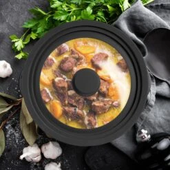 2x Topfdeckel In Grau - Ø22-26 Cm -Küchenbedarf Angebote relaxdays 2x topfdeckel in grau o22 26 cm 4