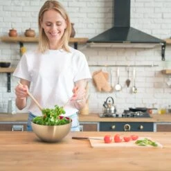 3 X Salatschüssel In Grün/ Gold - (H)12,5 X Ø 25 Cm 9 3 X Salatschüssel In Grün/ Gold - (H)12,5 X Ø 25 Cm -Küchenbedarf Angebote relaxdays 3 x salatschussel in grun gold h 12 5 x o 25 cm 2