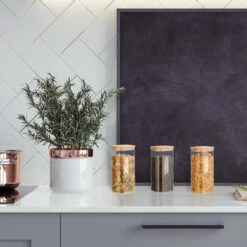 3 X Vorratsglas In Transparent/ Natur - 1500 Ml -Küchenbedarf Angebote relaxdays 3 x vorratsglas in transparent natur 1500 ml 4