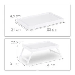 Betttablett In Weiß - (B)64x (H)22 X (T)31 Cm 9 Betttablett In Weiß - (B)64x (H)22 X (T)31 Cm -Küchenbedarf Angebote relaxdays betttablett in weiss b 64x h 22 x t 31 cm 3