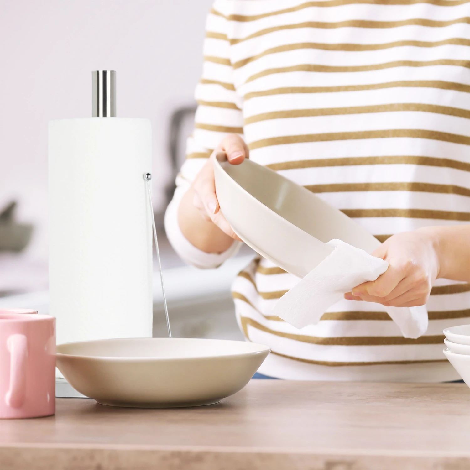 Küchenrollenhalter In Silber - (H)33 X Ø15 Cm 3 Küchenrollenhalter In Silber - (H)33 X Ø15 Cm – Bild 3