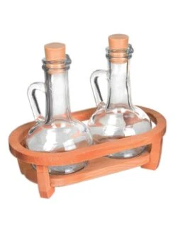 3tlg. Set: Ölspender In Hellbraun - 260 Ml -Küchenbedarf Angebote violeta home 3tlg set olspender in hellbraun 260 ml 2