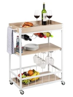 Wenko Küchenwagen Rustico Sonoma /Weiß In Braun 36 Wenko Küchenwagen Rustico Sonoma /Weiß In Braun -Küchenbedarf Angebote wenko kuchenwagen rustico sonoma weiss in braun 16